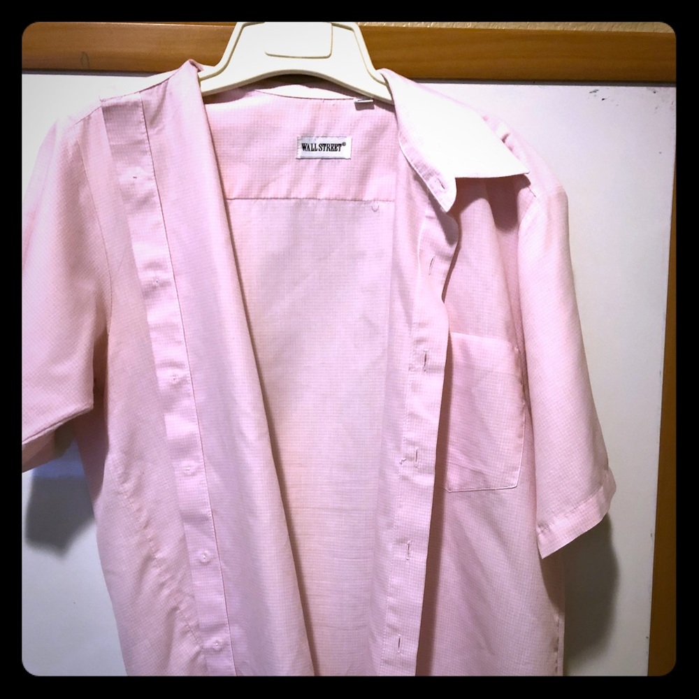 Pink Men’s Button Down Shirt